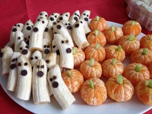 Banana Ghosts & Clementine Pumpkins