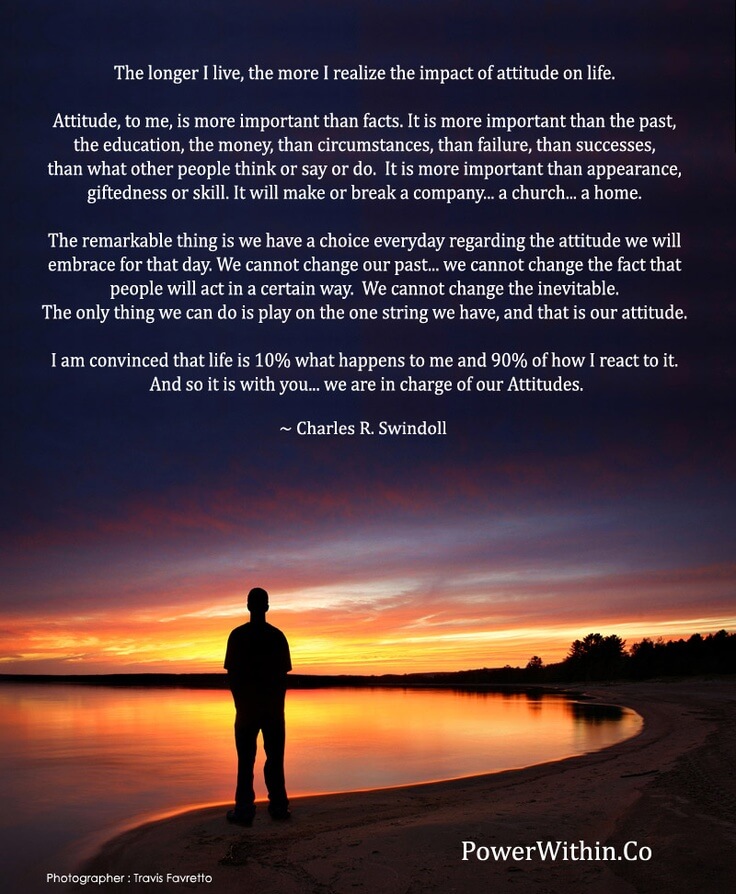 Charles Swindoll Attitude quote