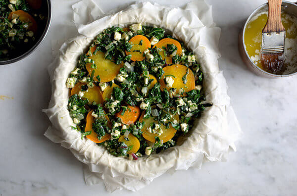 Green Golden Beet & Greens Pie by NY Times Cooking. 